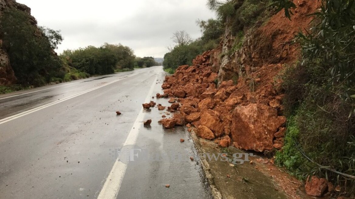 Κρήτη: Προβλήματα από την κακοκαιρία -Πλημμύρισαν σπίτια