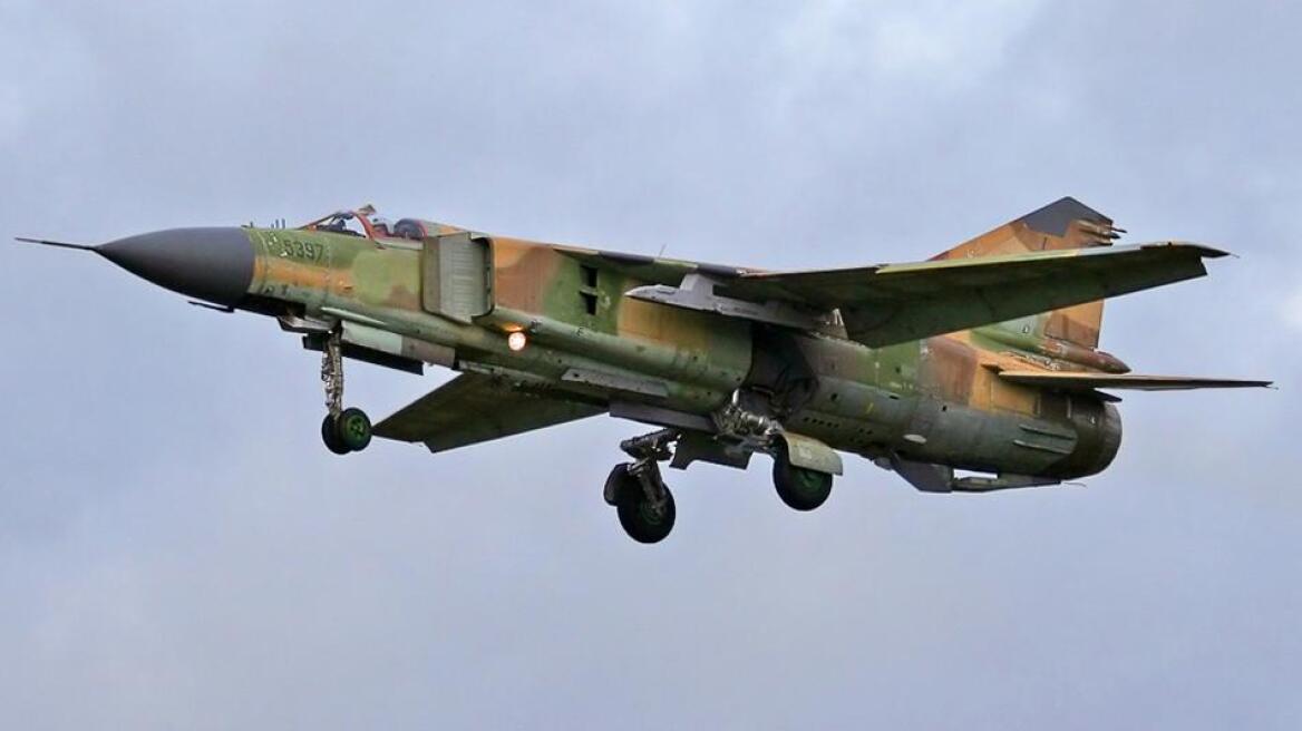 Πτώση πολεμικού αεροσκάφους MiG-23, πιθανόν της συριακής πολεμικής αεροπορίας