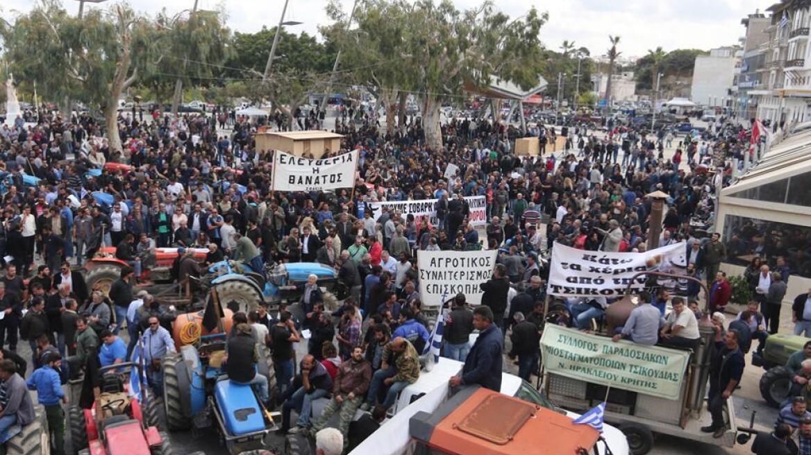 Αγρότες Κρήτης: Στην τελική ευθεία για την «απόβαση» στην Αθήνα