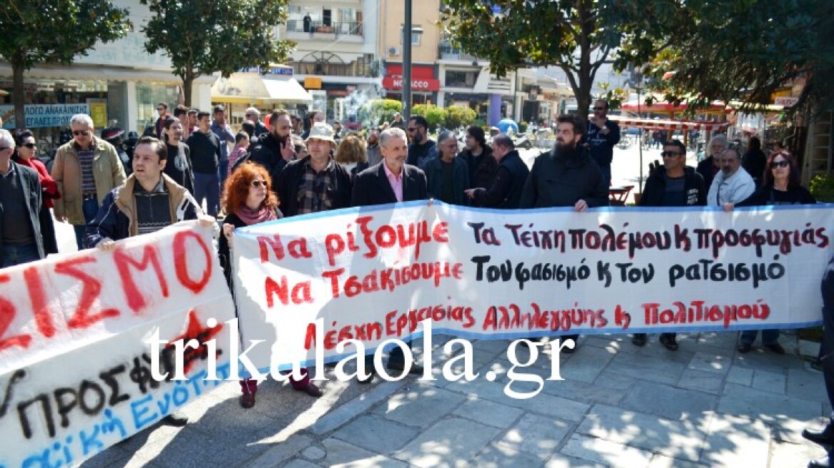 «Θερμή» υποδοχή της Ράνιας Αντωνοπούλου στα Τρίκαλα