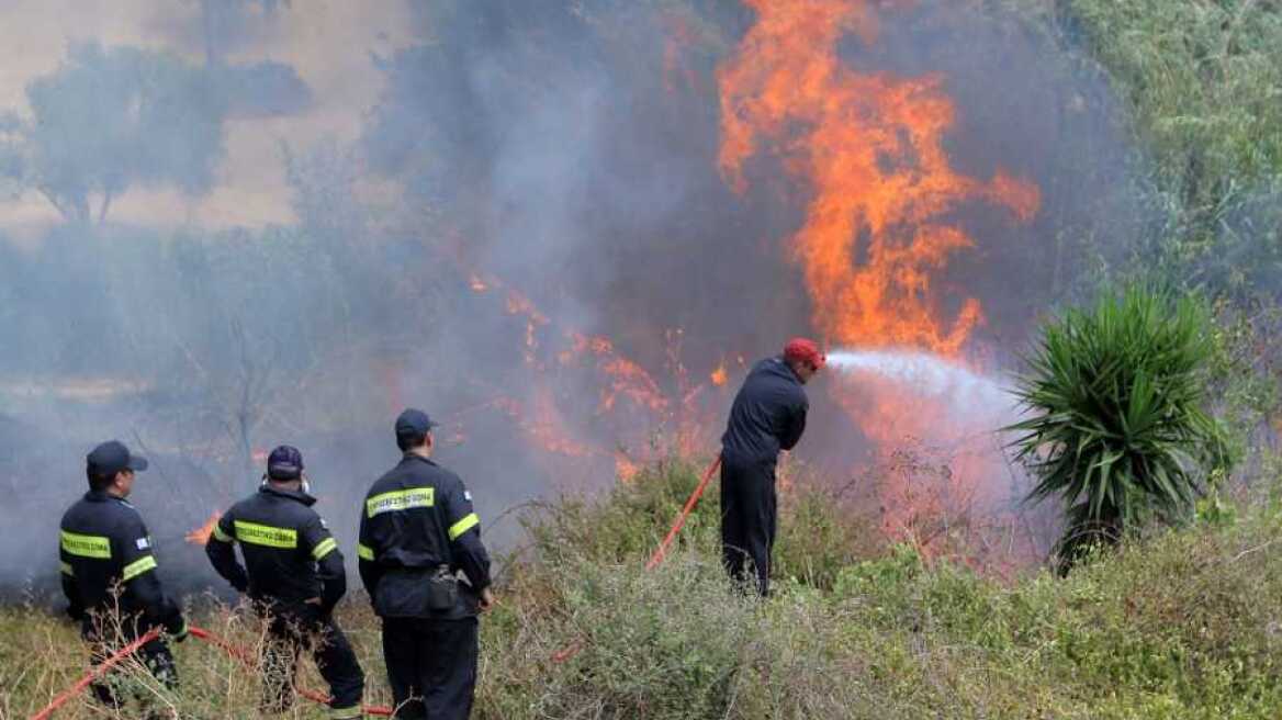 Συναγερμός για φωτιά στο Ηράκλειο Κρήτης