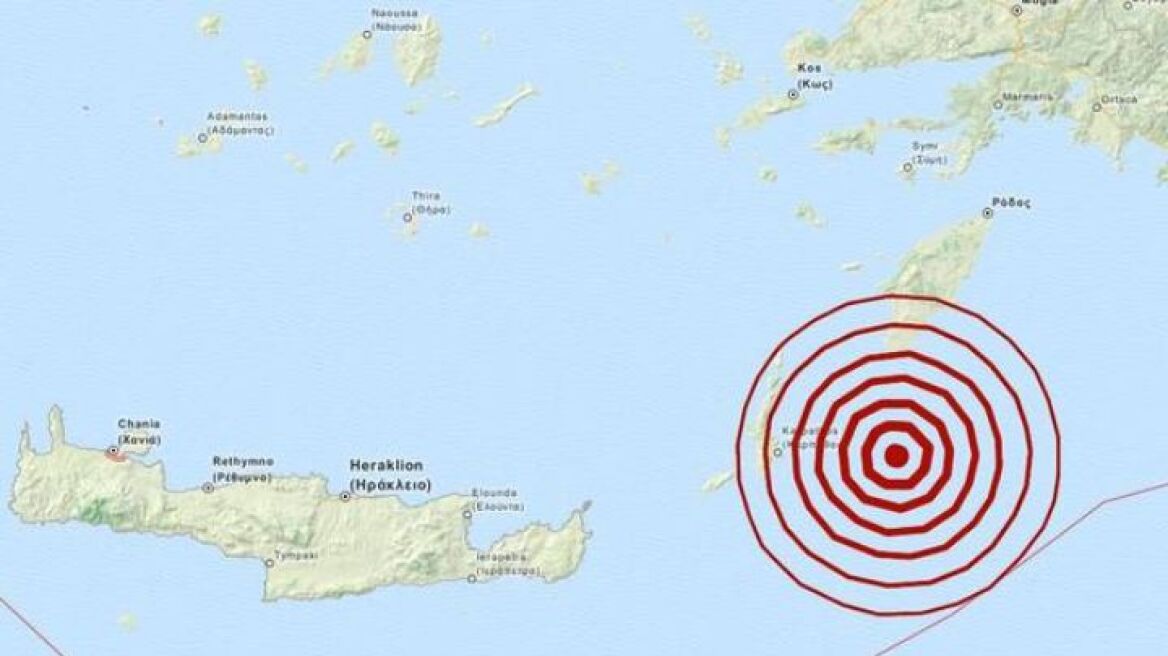 Σεισμός 5,1 Ρίχτερ στη Ρόδο