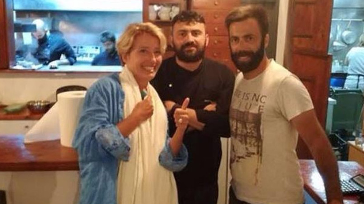 Στη Μήλο η ηθοποιός Emma Thompson 