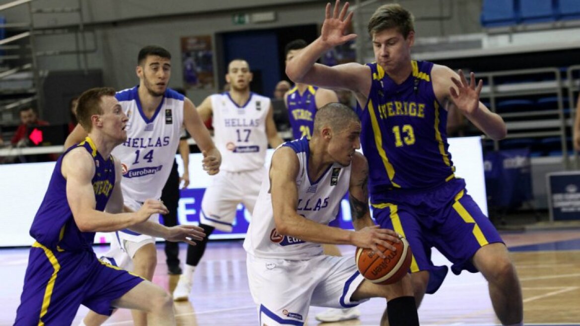 Eurobasket U20: Ασταμάτητη η Εθνική Νέων διέλυσε 79-44 τη Σουηδία