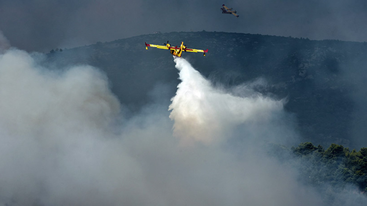 Καπανδρίτι: Μάχη με τις φλόγες, ανησυχία για τις συνεχείς αναζωπυρώσεις 