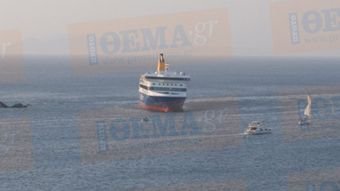 Επί μέρες θα παραμείνει το Blue Star Patmos «κολλημένο» στην ξέρα της Ίου