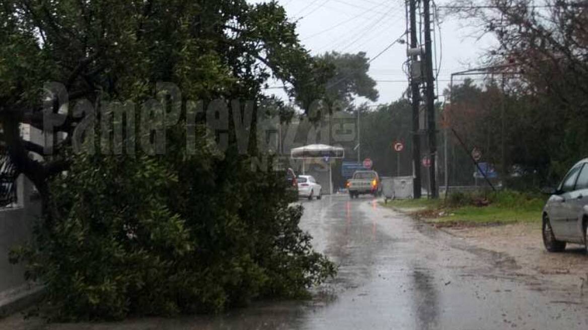 Μπουρίνι προκάλεσε μικρές ζημιές στην Πρέβεζα