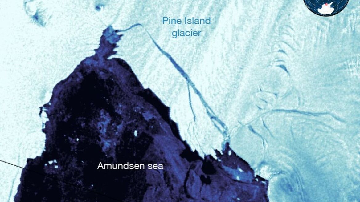 Φωτογραφία: Η στιγμή της αποκόλλησης του μεγάλου παγόβουνου στην Ανταρκτική