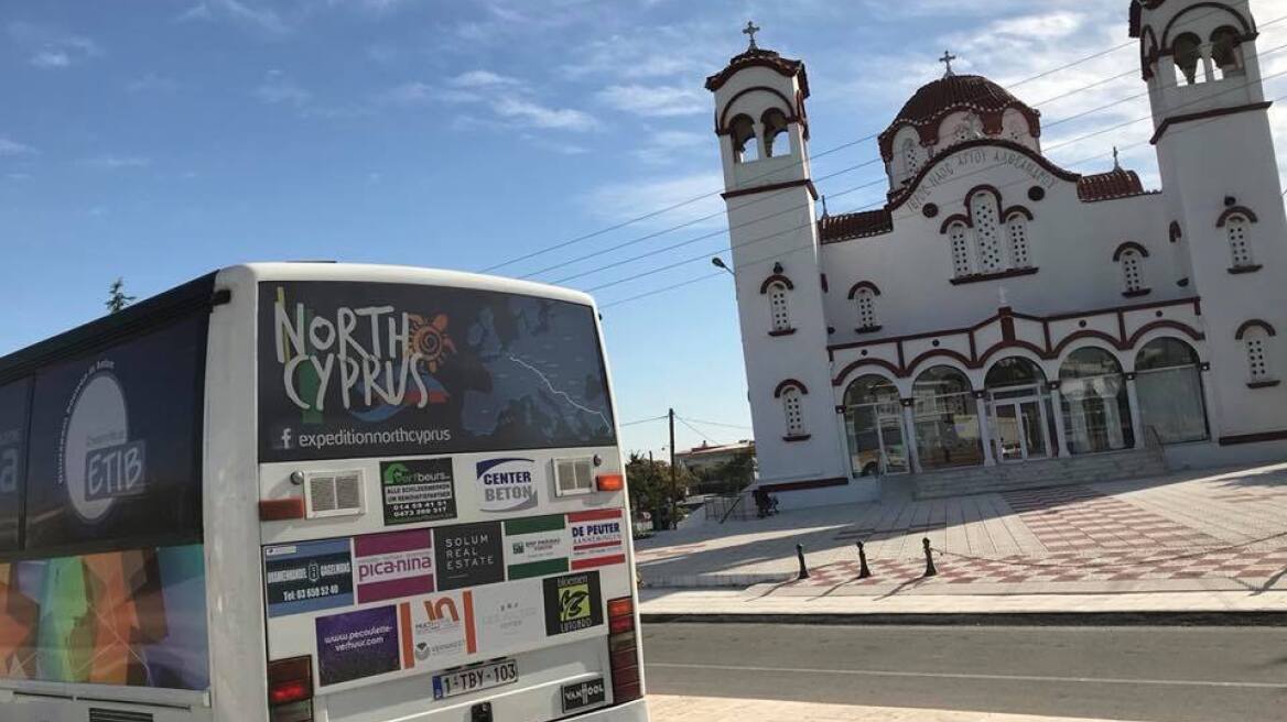 Διέσχισε και την Ελλάδα το promo bus του… ψευδοκράτους