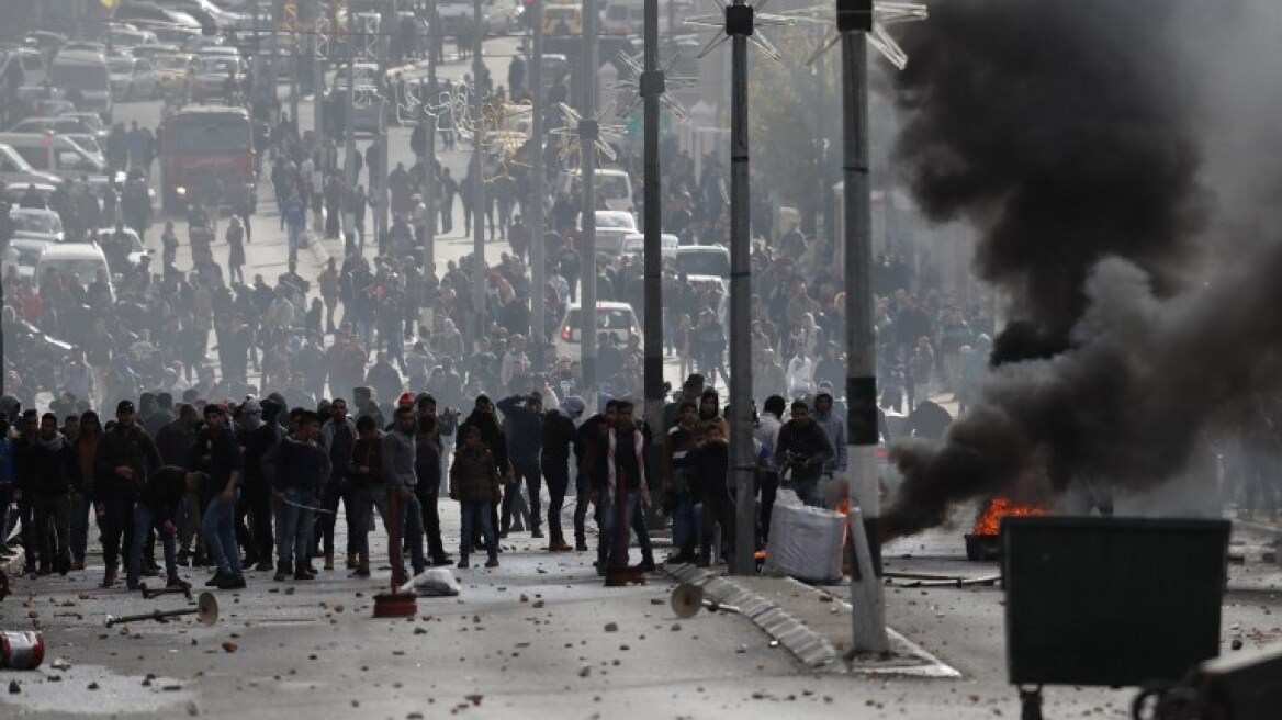 Βίντεο: Eπεισόδια στη Δυτική Όχθη μετά τις ανακοινώσεις Τραμπ για την Ιερουσαλήμ