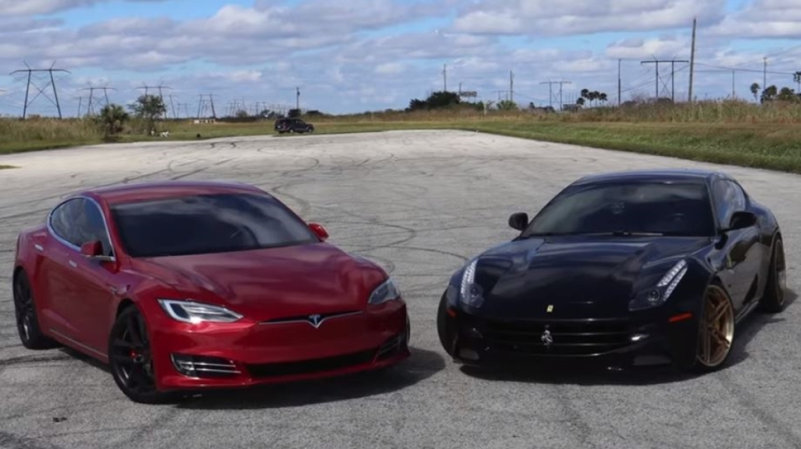 Tesla vs Ferrari - Μαντέψτε ποιος κερδίζει (VIDEO)