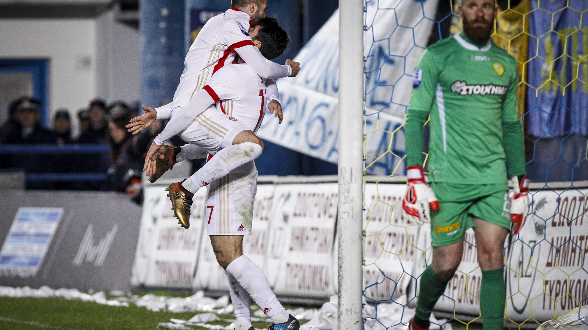 Παναιτωλικός-Ολυμπιακός 1-4: Ερυθρόλευκη καταιγίδα και... κορυφή!