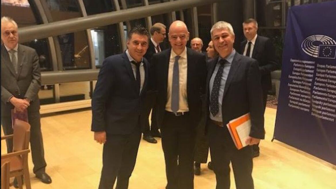 Ο προέδρος της FIFA Τζάνι Ινφαντίνο στο Ευρωπαϊκό Κοινοβούλιο