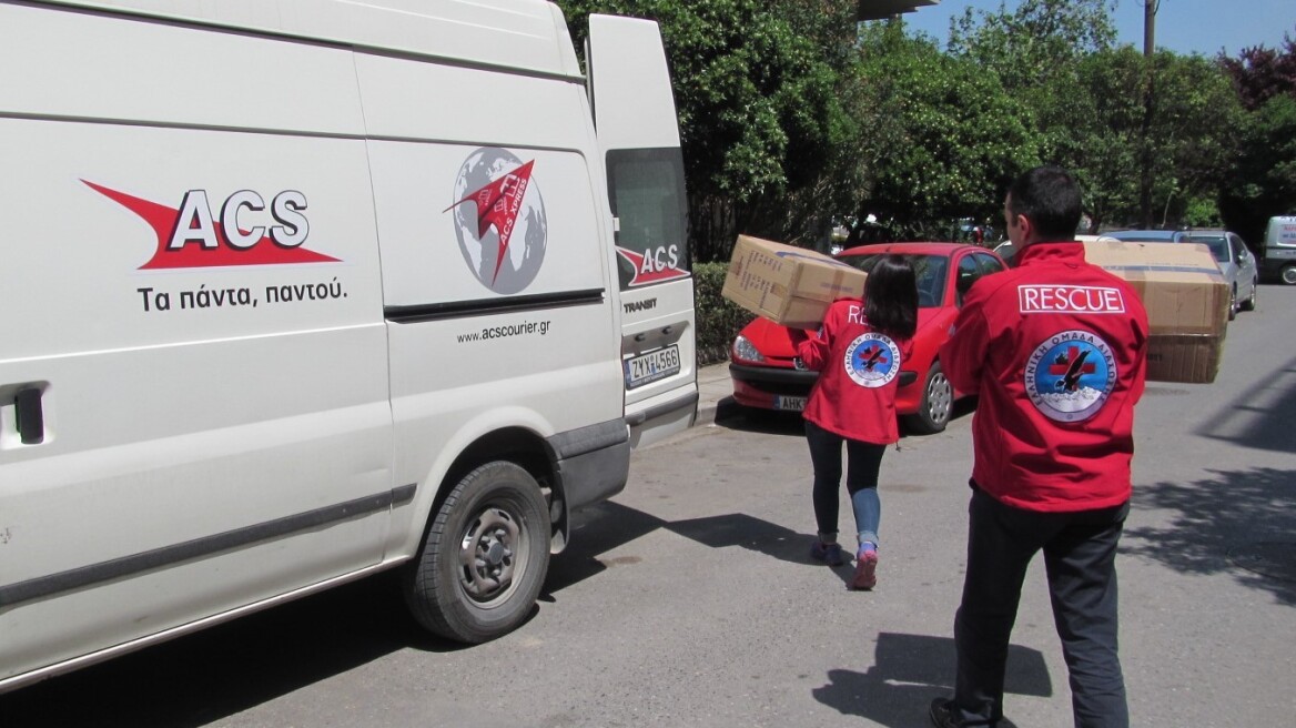 Συνεργασία ACS και Ελληνικής Ομάδας Διάσωσης για την προσφορά διασωστικού υλικού στους πρόσφυγες