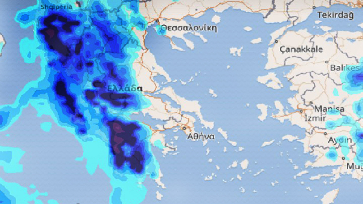 Νέο κύμα κακοκαιρίας έως την Πέμπτη -Βροχές και καταιγίδες 