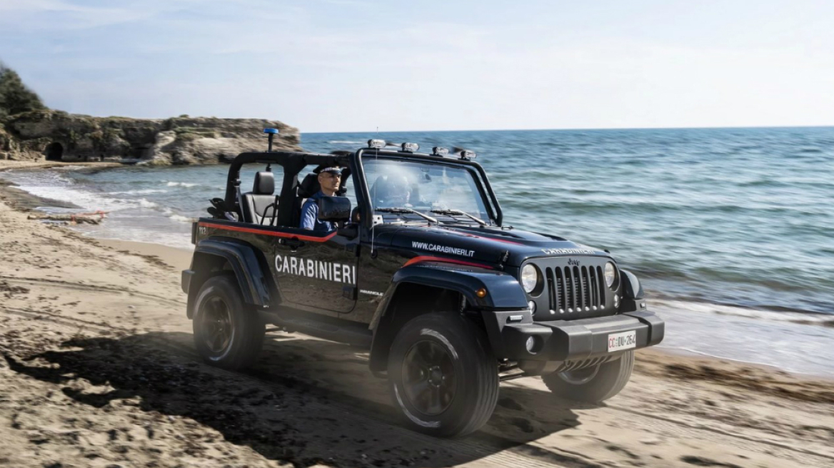 Ένα Jeep Wrangler στην ιταλική αστυνομία