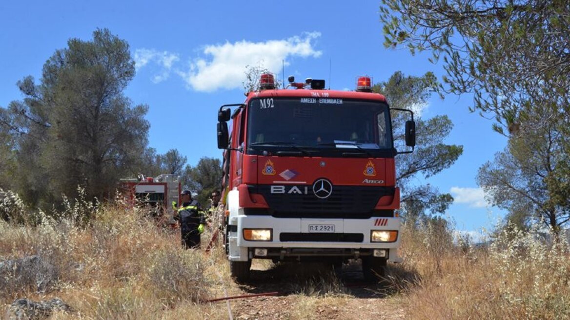 Υπό μερικό έλεγχο η φωτιά στα Χανιά αφού έκανε στάχτη 700 στρέμματα γης