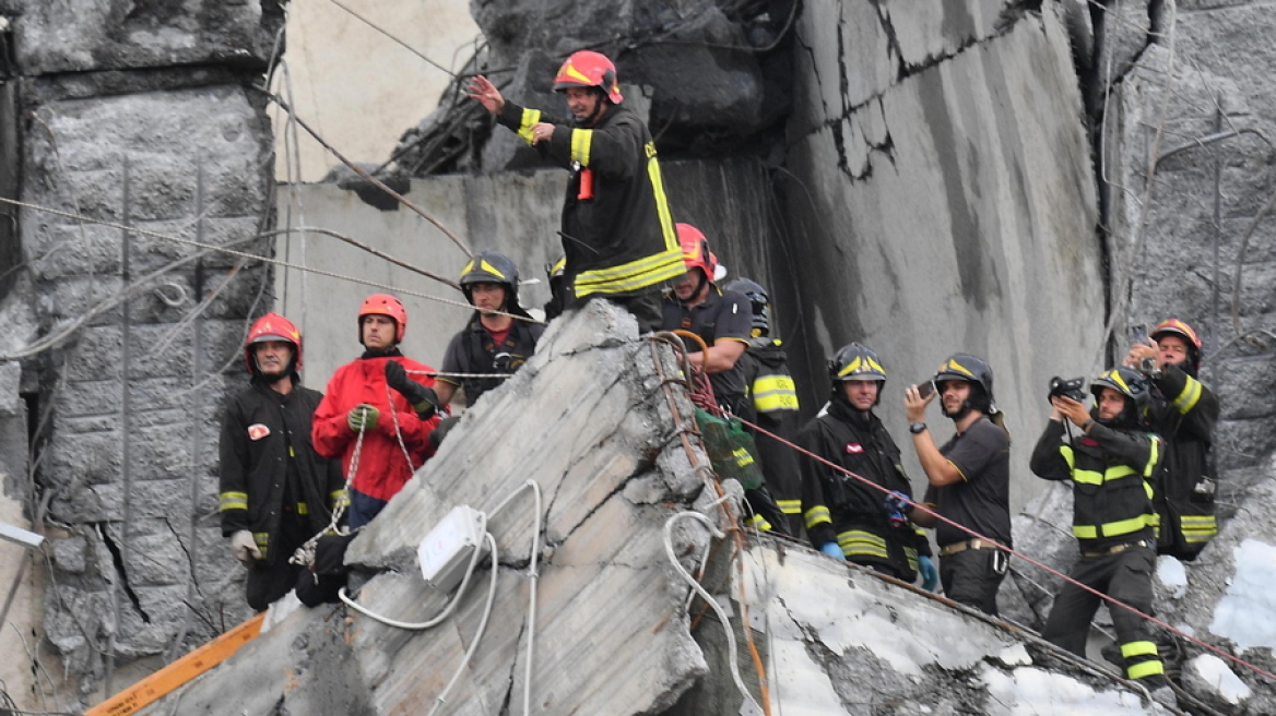 Ιταλία: Στους 43 οι νεκροί από την κατάρρευση της γέφυρας Μοράντι