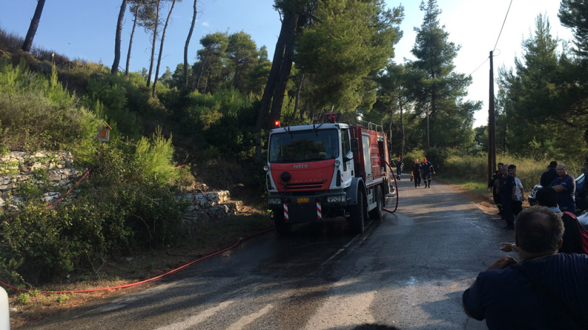 Υπό μερικό έλεγχο η φωτιά στον Άγιο Στέφανο