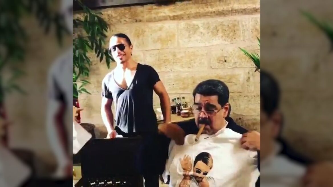 Ο Salt Bae βρήκε το μπελά του από την επίσκεψη Μαδούρο στο εστιατόριό του