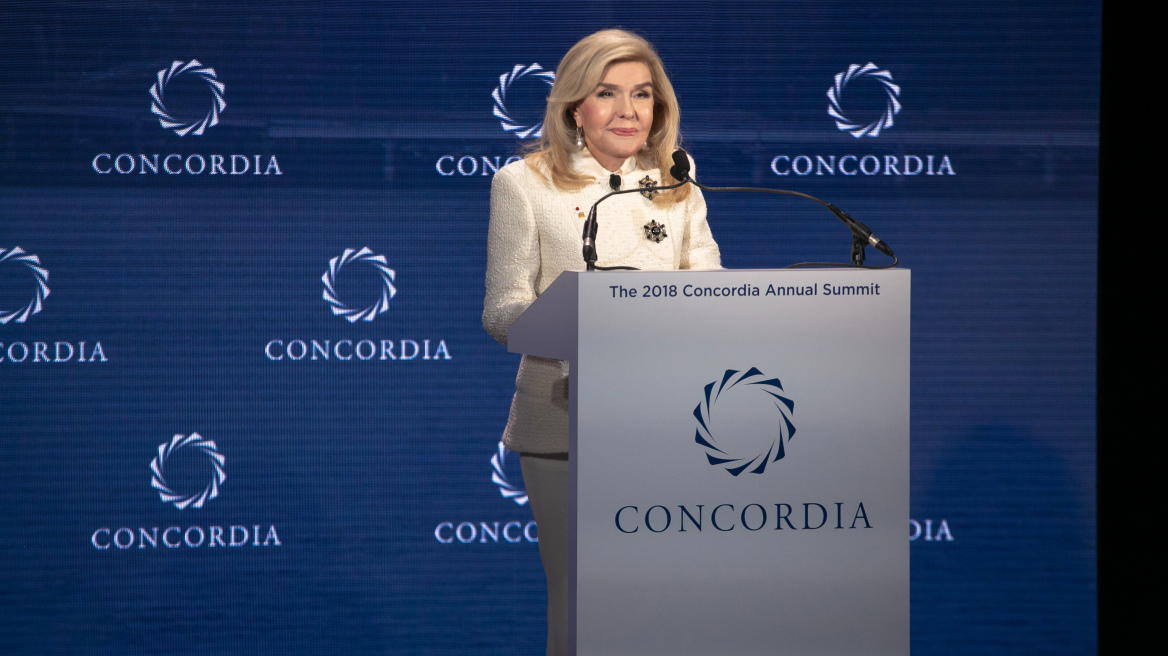 Η Μαριάννα Β. Βαρδινογιάννη στο Concordia Summit 