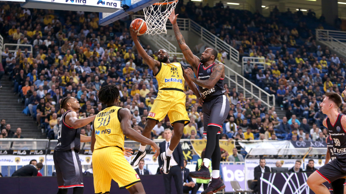 Basketball Champions League, ΑΕΚ-Μπάμπεργκ 93-86: Πήρε φόρα η Ένωση