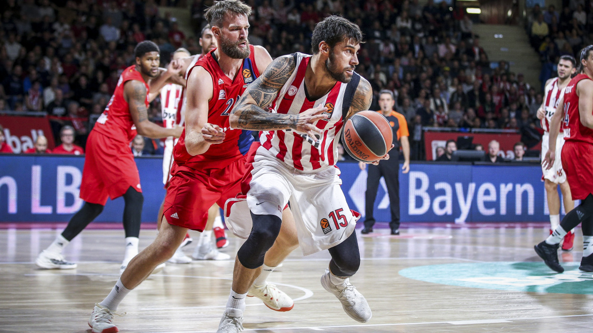 Euroleague, Μπάγερν Μονάχου-Ολυμπιακός 62-72: Νίκη ανάσα για τον Ολυμπιακό