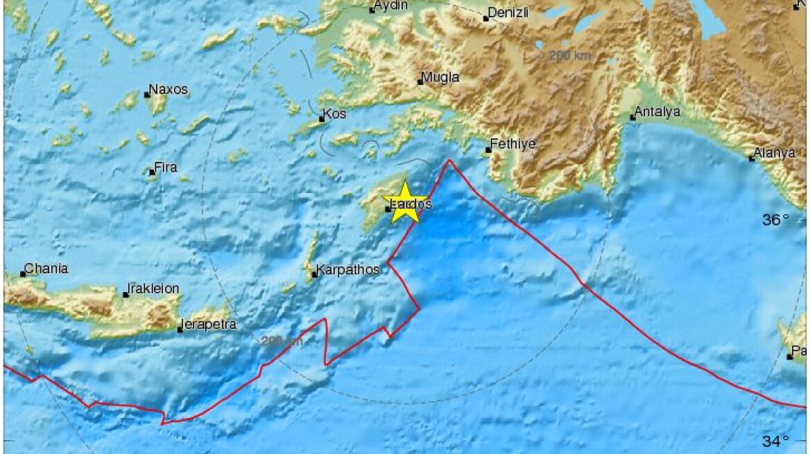 Δύο ασθενείς σεισμικές δονήσεις σε Ρόδο και Κιλκίς