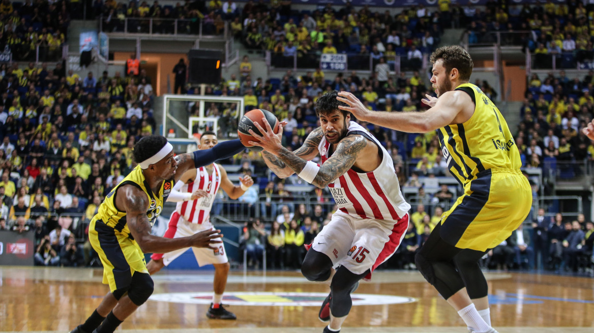 Euroleague, Φενερμπαχτσέ-Ολυμπιακός 90-75: Ανώδυνη ήττα, επώδυνη εμφάνιση