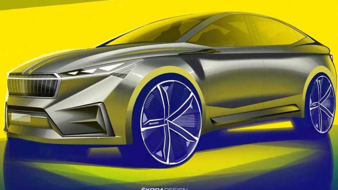 VISION iV: πρώτα σκίτσα του ηλεκτρικού concept της Skoda