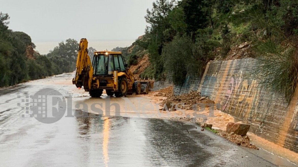 Καιρός: Η κακοκαιρία «Ωκεανίς» χτυπάει την Κρήτη – Σοβαρά προβλήματα σε ολόκληρο το νησί