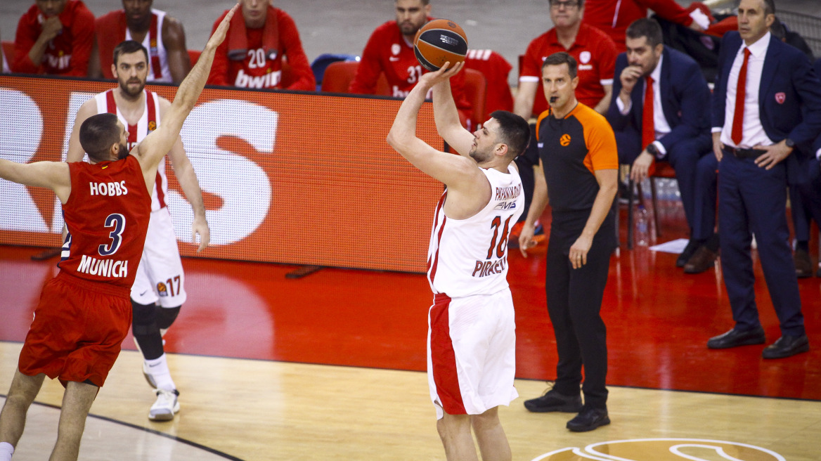 Euroleague live: Ολυμπιακός-Μπάγερν: 89-69 (τελικό)