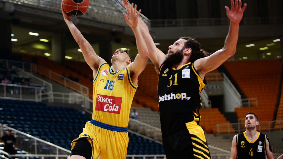 Basket League, ΑΕΚ-Περιστέρι 66-67: Έκανε το break το Περιστέρι κόντρα στη λαβωμένη ΑΕΚ