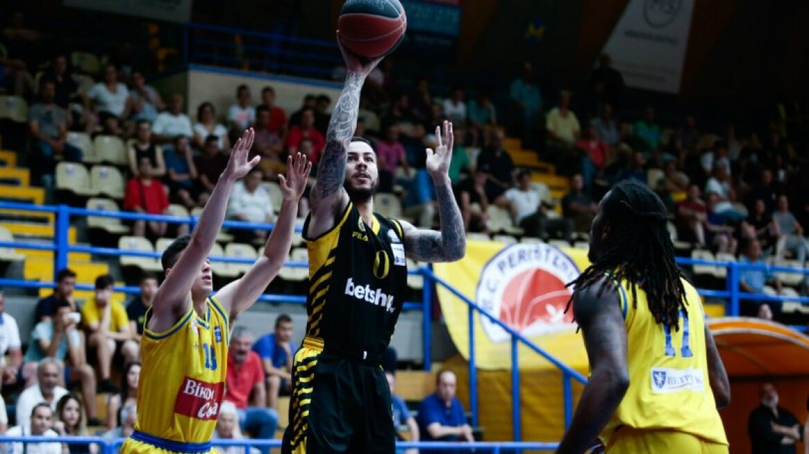 Basket League: Περιστέρι - ΑΕΚ 82-83 - Στην 3η θέση οι «κιτρινόμαυροι»! 