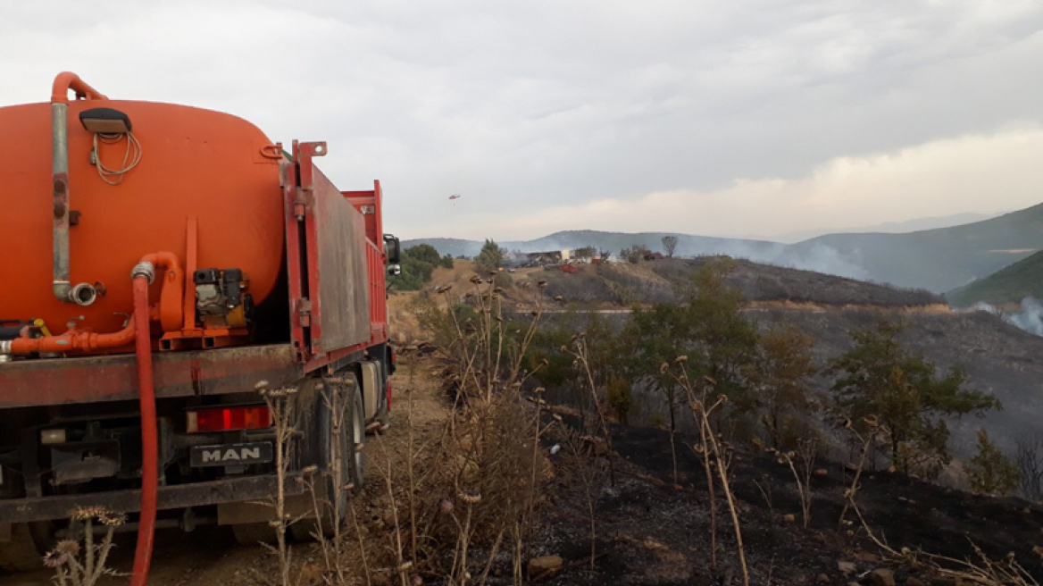 Μαίνεται η φωτιά στη Δίβρη - Στις φλόγες δάσος στο Πευκί της Εύβοιας