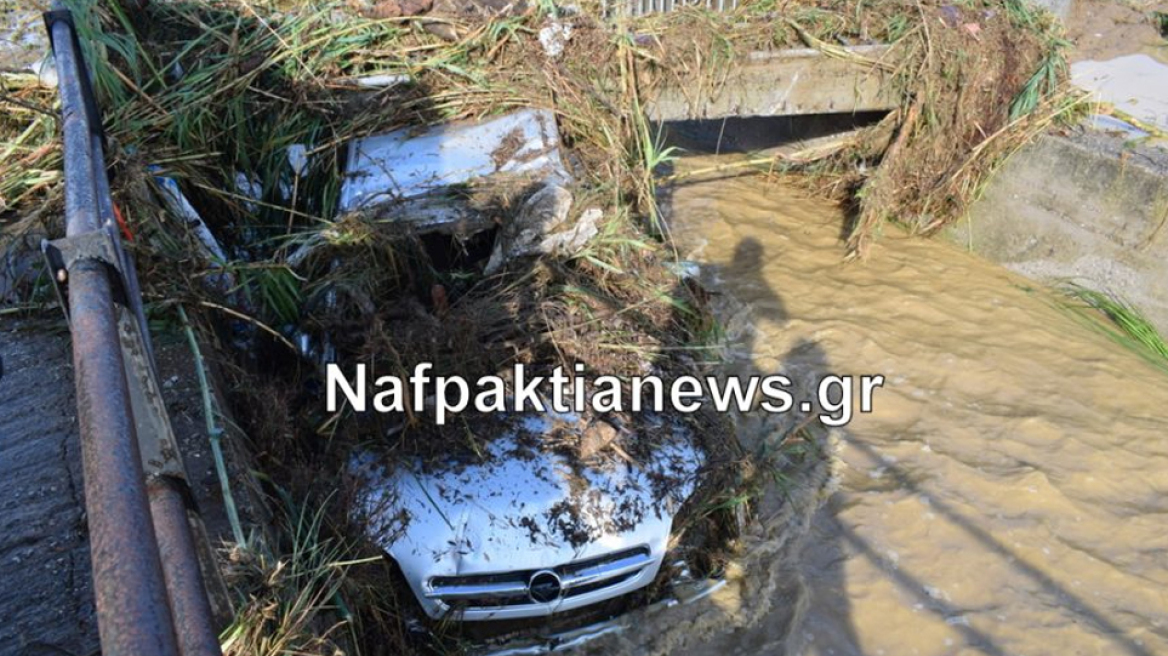 Καιρός: Μεγάλες καταστροφές στη Ναυπακτία από την κακοκαιρία