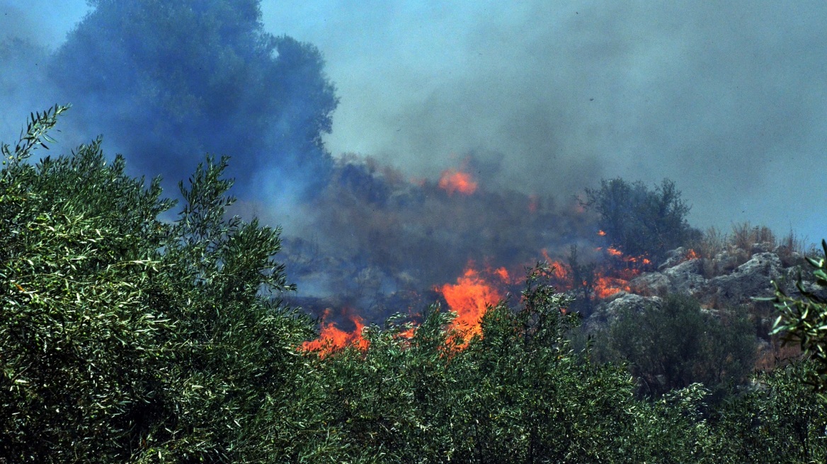 Υπό μερικό έλεγχο η πυρκαγιά στα Κάτω Δολιανά Αρκαδίας