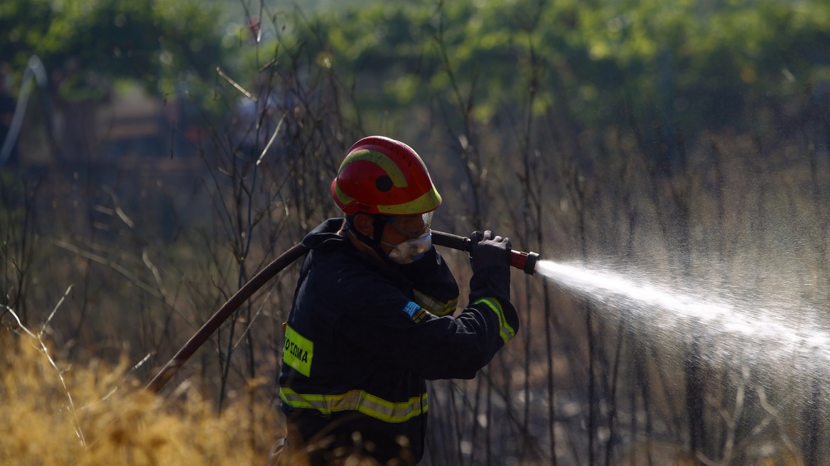 Κρήτη: Πυρκαγιά στη Σύλλαμο Ηρακλείου