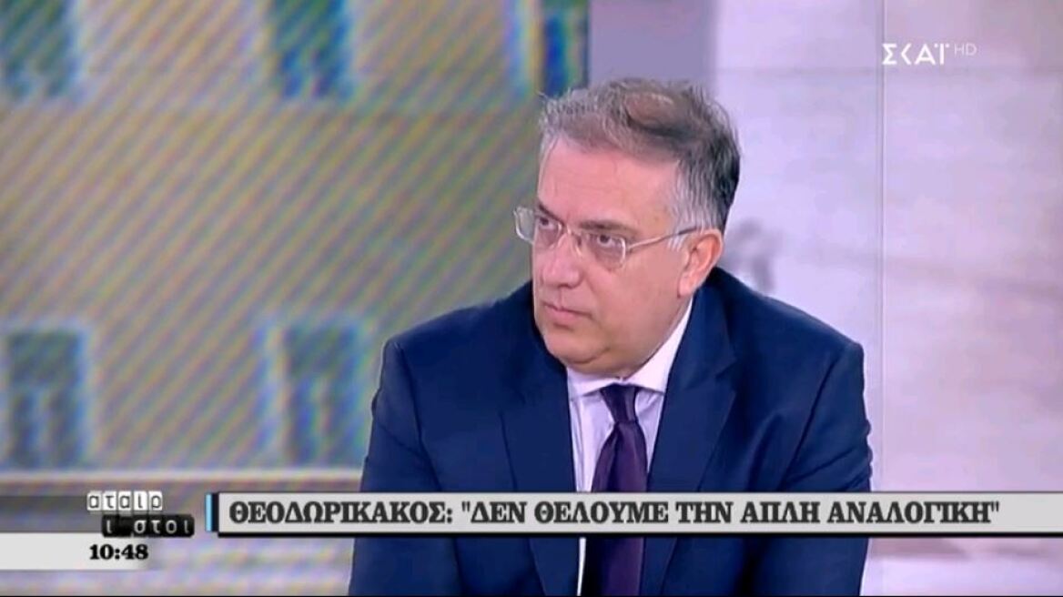 Θεοδωρικάκος: Δεν θέλουμε την απλή αναλογική, οδηγεί σε χαοτικά φαινόμενα