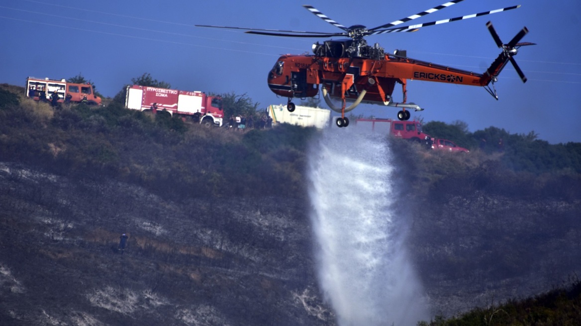 Υπό μερικό έλεγχο η πυρκαγιά στα Άνω Βούναια Λάρισας