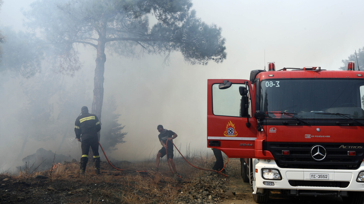 Αχαΐα: Φωτιά σε δασική έκταση στην Κάτω Δροσιά του δήμου Ερυμάνθου 