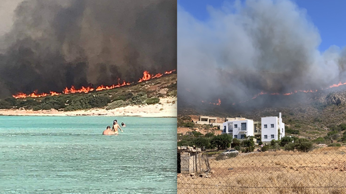 Για 2η ημέρα μαίνεται η φωτιά στην Ελαφόνησο - Κάηκε το 25% του νησιού