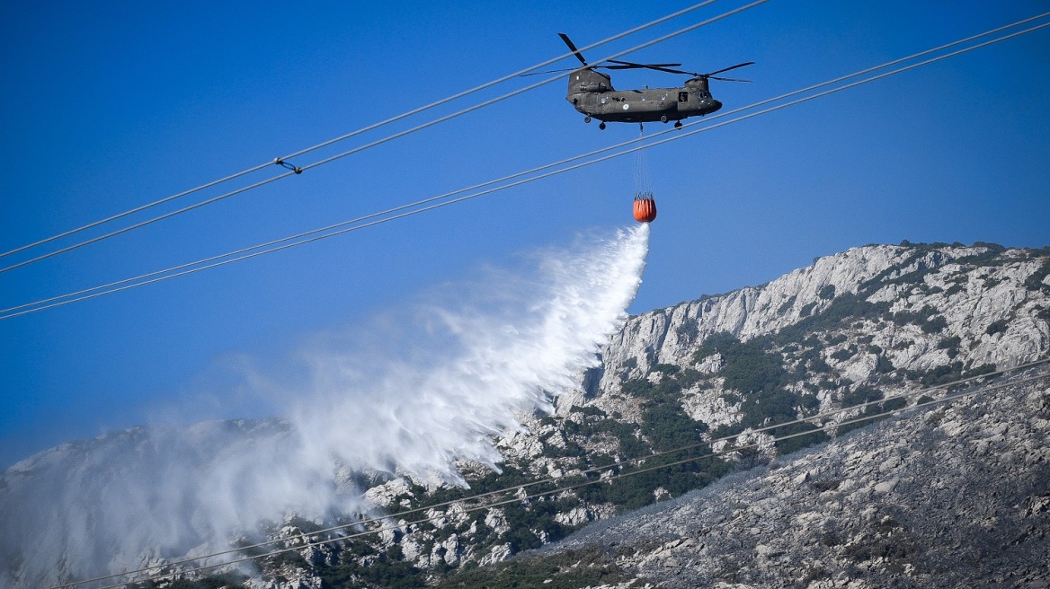 Βίντεο του Sky News για τη φωτιά στον Υμηττό