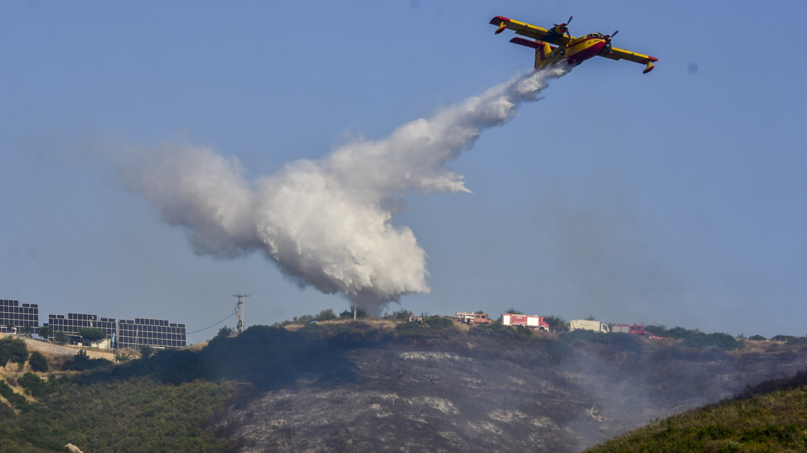 Φωτιά στην Εύβοια: Ενισχύσεις από Ιταλία και Ισπανία