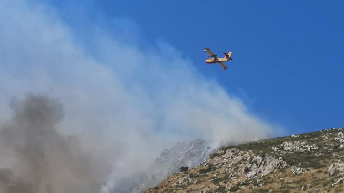 Πώς φαίνεται η φωτιά στη Ζάκυνθο από τα 36.000 χιλιόμετρα πάνω από τη Γη