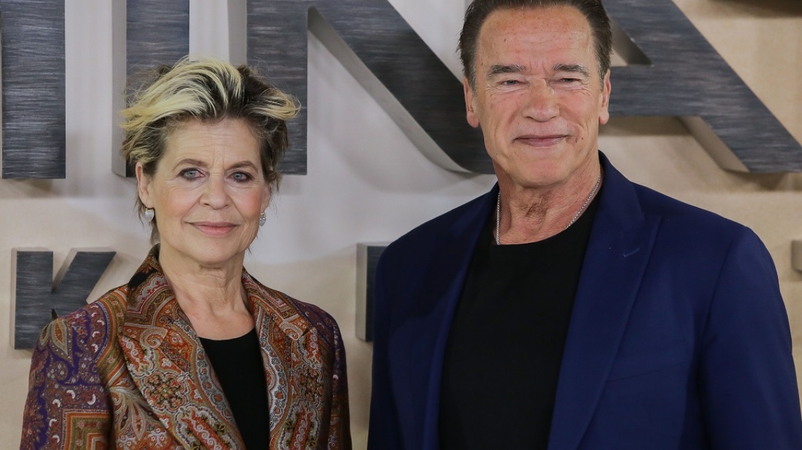 Arnold Schwarzenegger – Linda Hamilton : Το παθιασμένο φιλί τους στην φωτογράφιση για το Terminator: Dark Fate