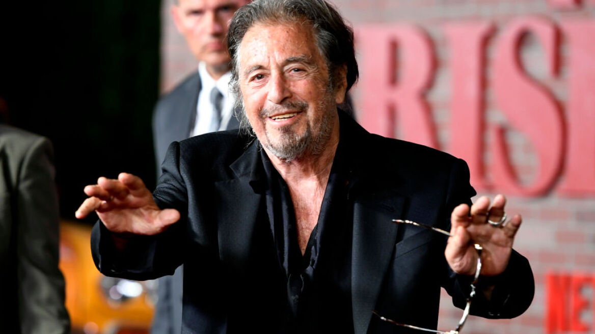 O Al Pacino πήγε με τη 40χρονη σύντροφο και την 18χρονη κόρη του στην πρεμιέρα της ταινίας «The Irishman» 