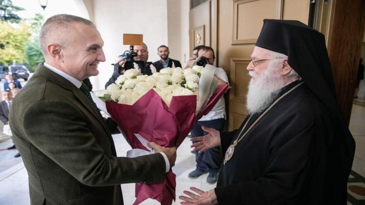 Εγκάρδιες ευχές του Αλβανού προέδρου στον αρχιεπίσκοπο Τιράνων Αναστάσιο