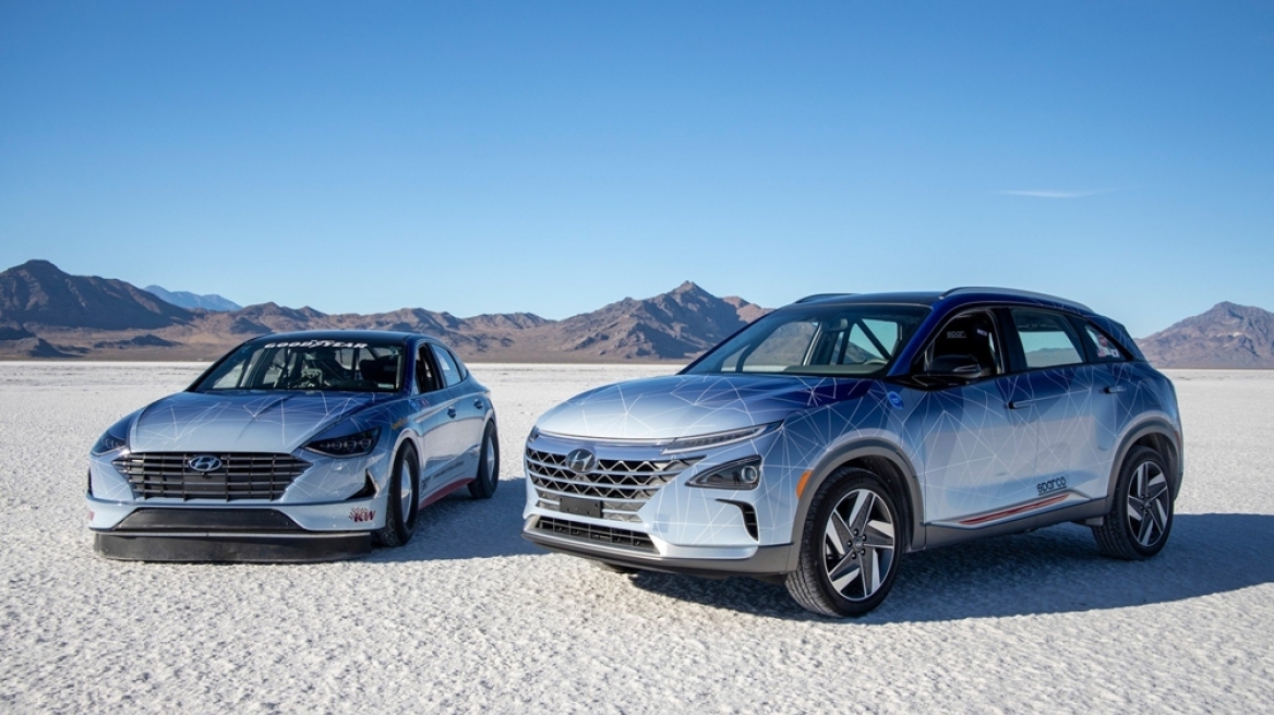 Tα υβριδικά Hyundai Nexo και Sonata σημειώνουν ρεκόρ ταχύτητας