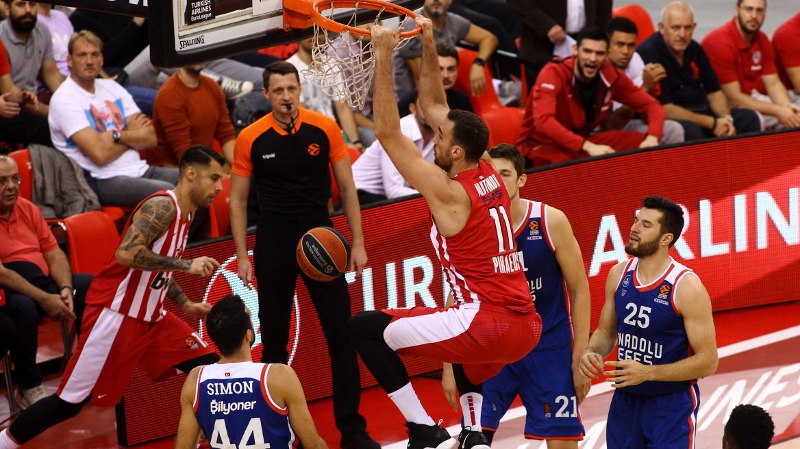 Euroleague, Ολυμπιακός-Εφές 67-86: Στο ίδιο έργο θεατές